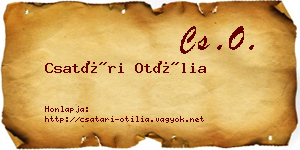 Csatári Otília névjegykártya